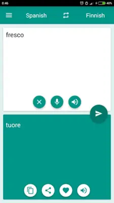 Finnish-Spanish Translator android App screenshot 0