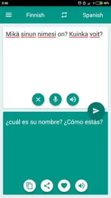 Finnish-Spanish Translator android App screenshot 1