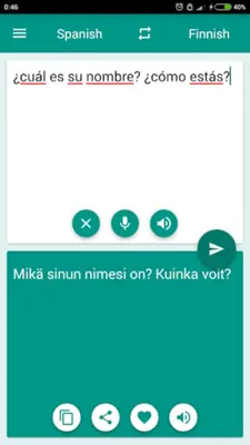 Finnish-Spanish Translator android App screenshot 2